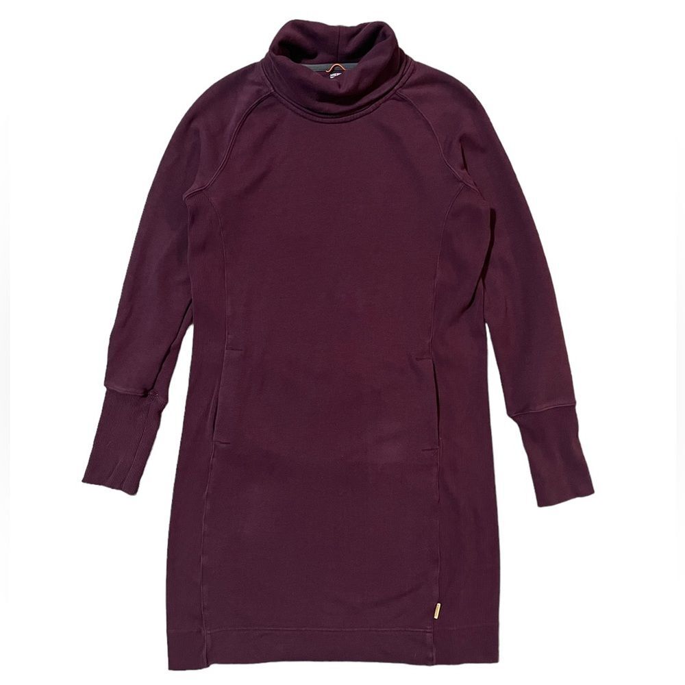 Merrell Trailhead French Terry Cowl Neck Dress Burgundy Small